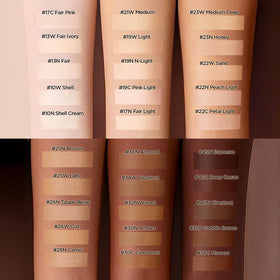 JUNG SAEM MOOL Skin Nuder Cushion swatch on hand
