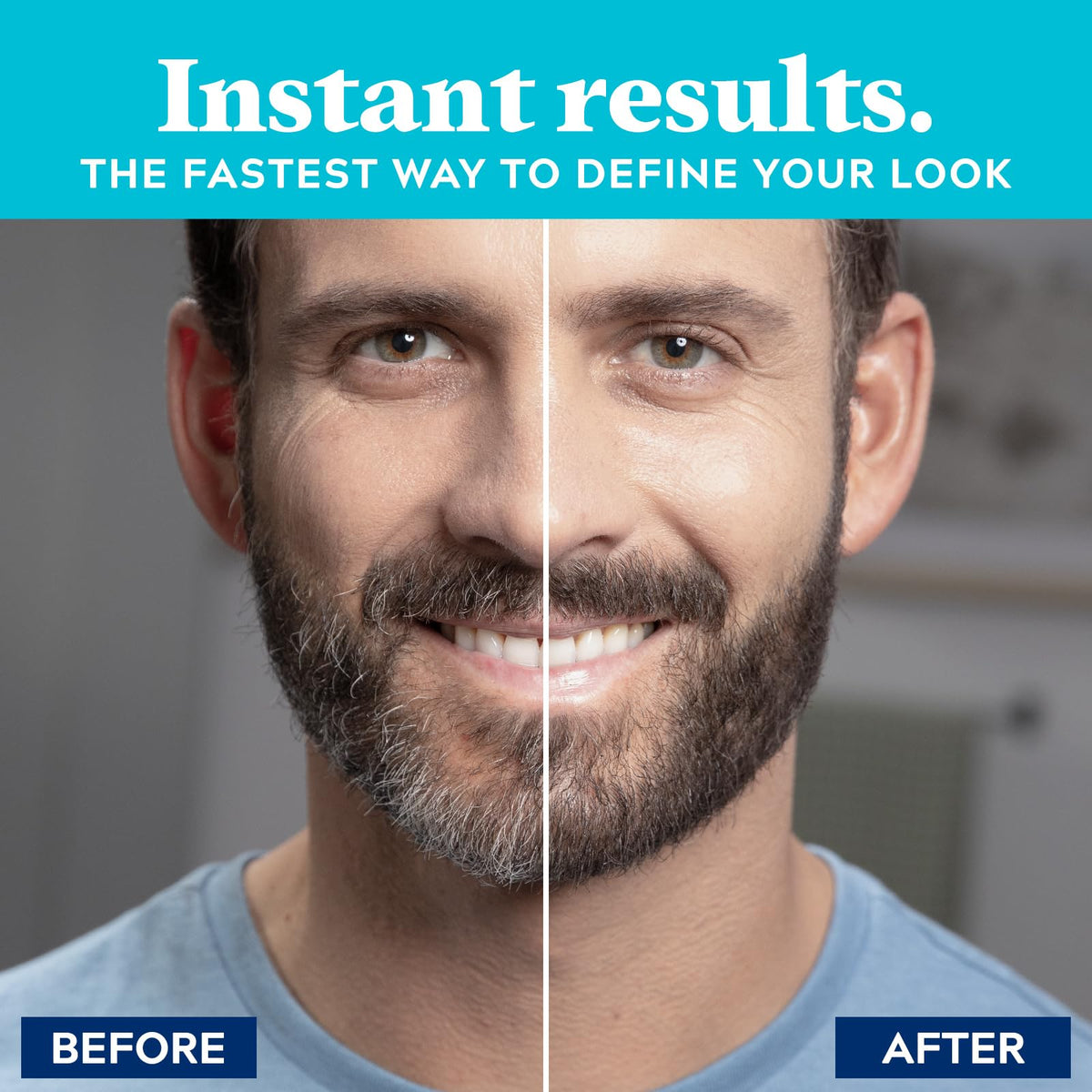 Just for Men 1-Day Beard & Brow Color, application sur barbe