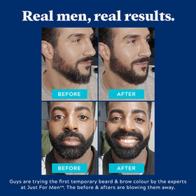 Just for Men 1-Day Beard & Brow Color, application sur sourcils