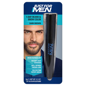 Just for Men 1-Day Beard & Brow Color, Brun Foncé, packaging avant