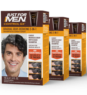 Just for Men Control GX Shampoo & Après-Shampoing 4 Fl Oz pack avant