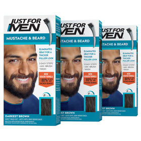 Just for Men Teinture pour Moustache et Barbe M-50 Brun Foncé, avant utilisation