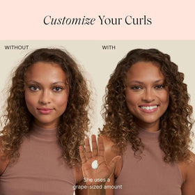 JVN Crème Coiffante Air Dry 180g texture appliquée sur cheveux