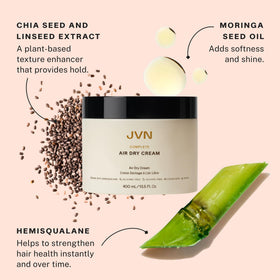 JVN Crème de Séchage à L'air Complète 13,5 Fl Oz côté