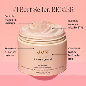 JVN Crème de Séchage à L'air Complète 13,5 Fl Oz vue arrière