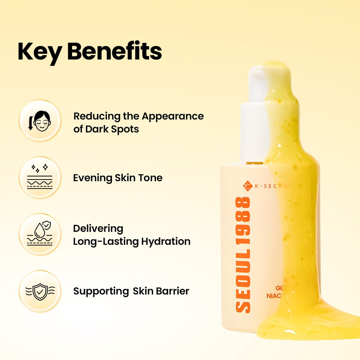 K-SECRET Sérum Éclat Niacinamide 15% 30ml vue arrière