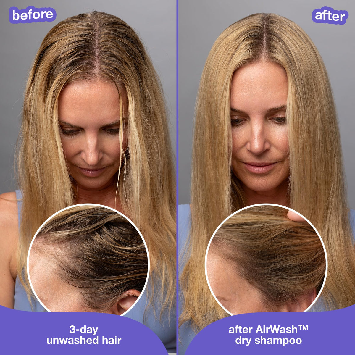 K18 Shampoo Sec en utilisation sur des cheveux