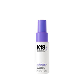 K18 Shampoo Sec Voyage 1,6 Fl oz vue avant avec spray