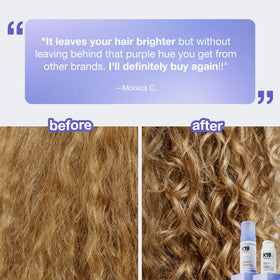 K18 Shampoo Violet TripleBright - texture de mousse