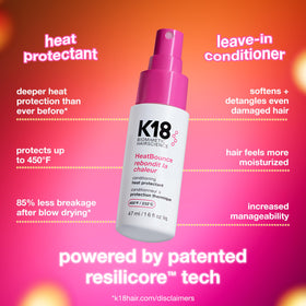 K18 Spray de Protection Chaleur 1,6 fl oz vue arrière