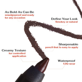 K7L Crayon Eyeliner Marron avec bouchon en haut