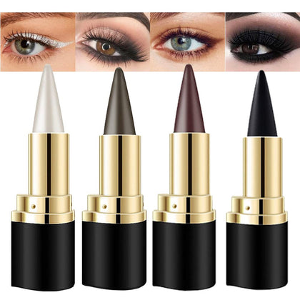 Kaely Crayon Gel 4Pcs en noir, marron, argent et gris