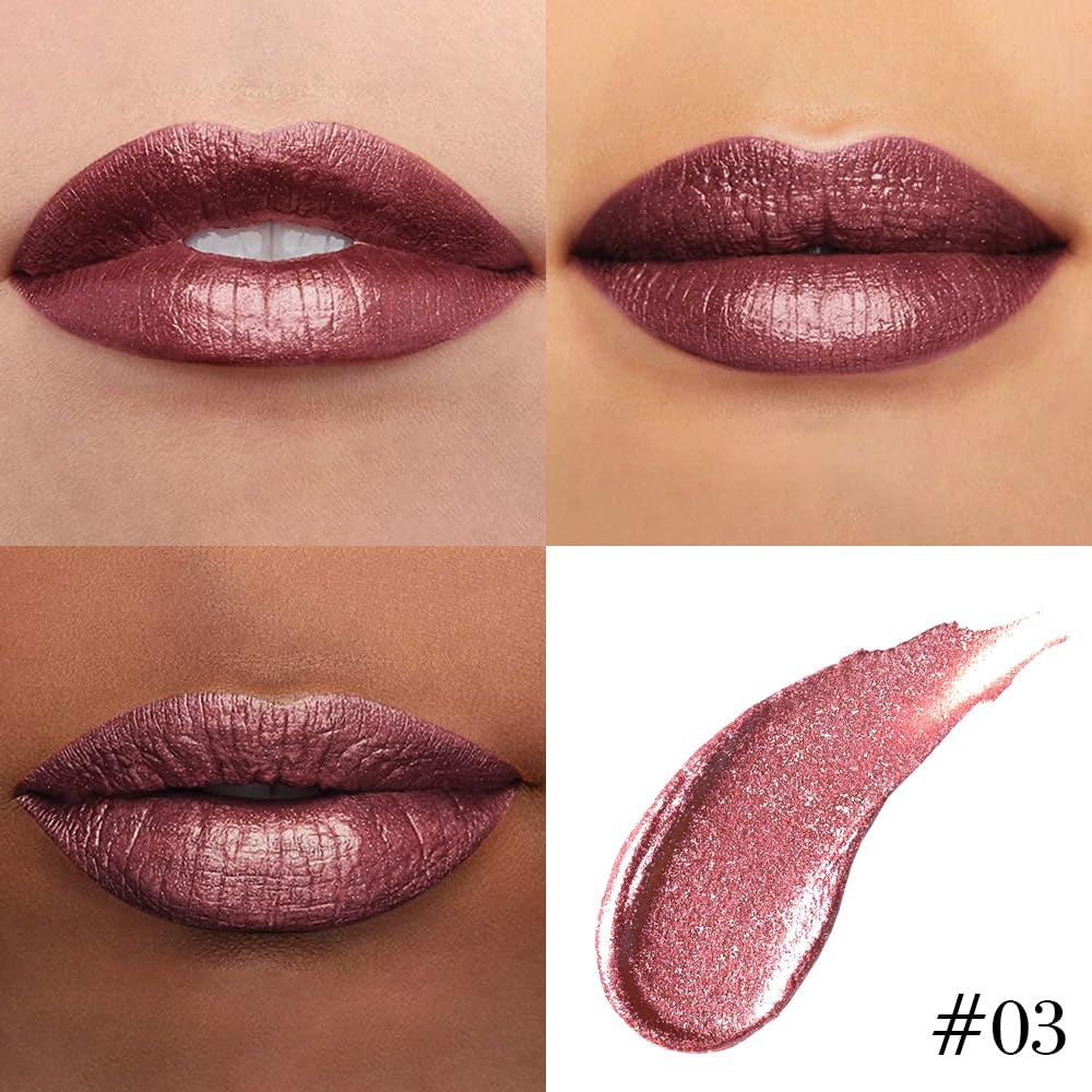Kaely Rouge à Lèvres 2-en-1 avec texture nacrée et brillante