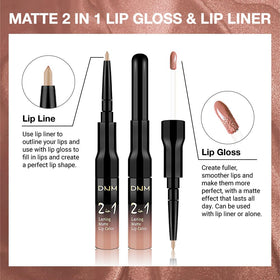 Kaely Rouge à Lèvres Mat 56 Nude Brillant application sur les lèvres