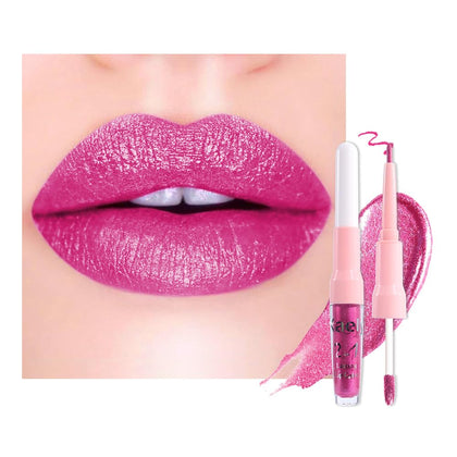 Kaely Rouge Métallique 2-en-1 vue de face avec emballage