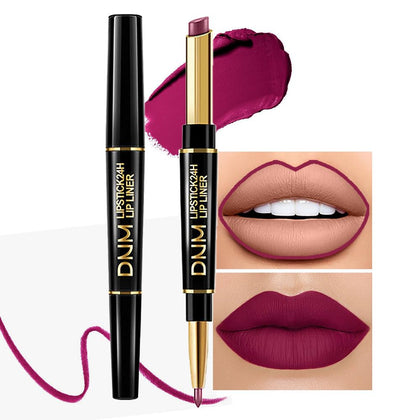 Kaely set crayon à lèvres et rouge à lèvres violet prune vue avant