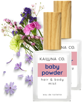 Kailuna Co. brume parfumée corps et cheveux, packaging avant