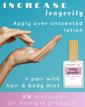 Kailuna Co. Parfum huile essentielle roll-on 10 ml en utilisation