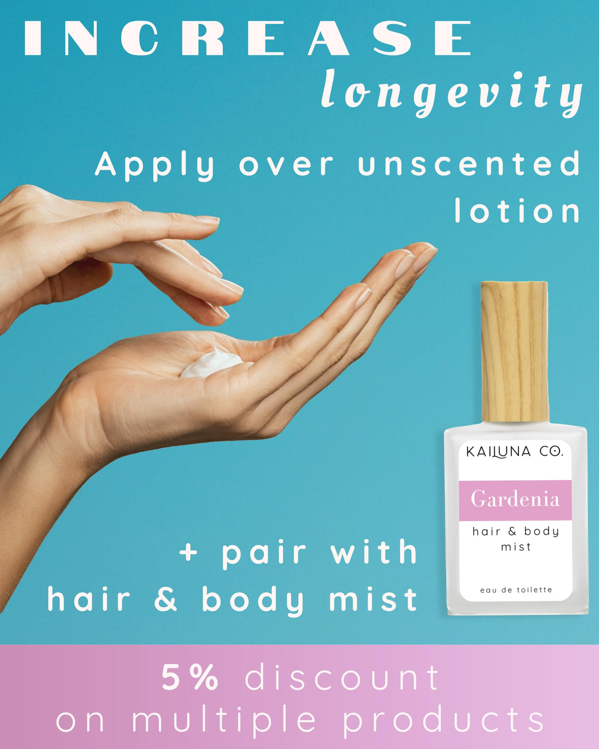 Kailuna Co. Roll-On Parfum Gardenia 10 ml et son emballage