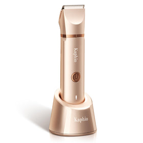 KAPHIO Bikini Trimmer or vue avant avec tête de rasage