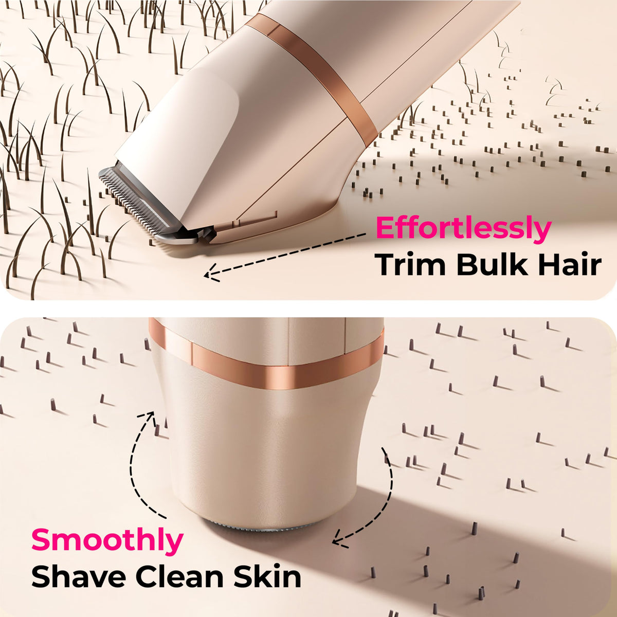 KAPHIO Bikini Trimmer or vue de côté