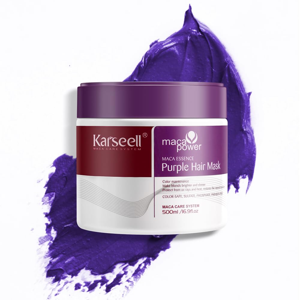 Karseell Masque Violet pour Cheveux 500ml vue avant