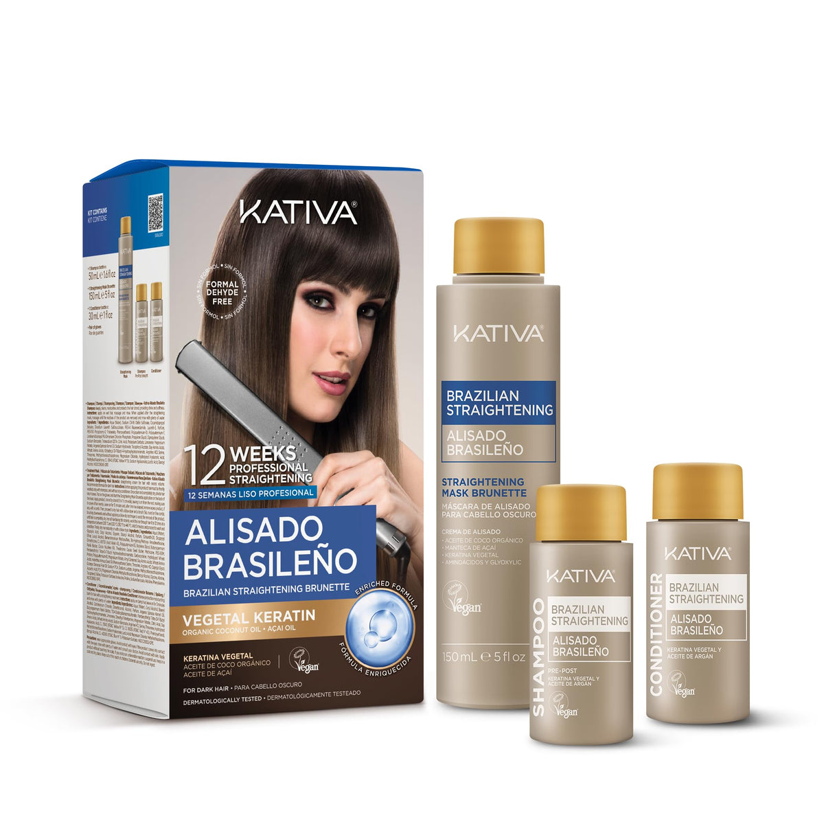 KATIVA Traitement Lissant Brésilien 12 Semaines, packaging avant