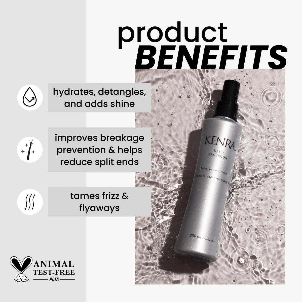 Kenra Daily Provision Après-Shampooing Sans Rinçage 240 ml arrière