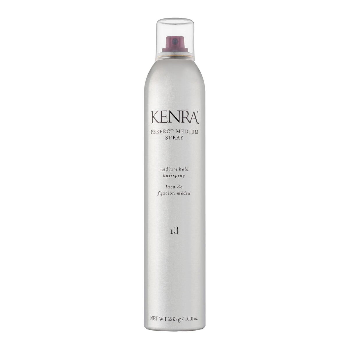 Kenra Perfect Medium Spray 10 oz vue de face avec finition brillante