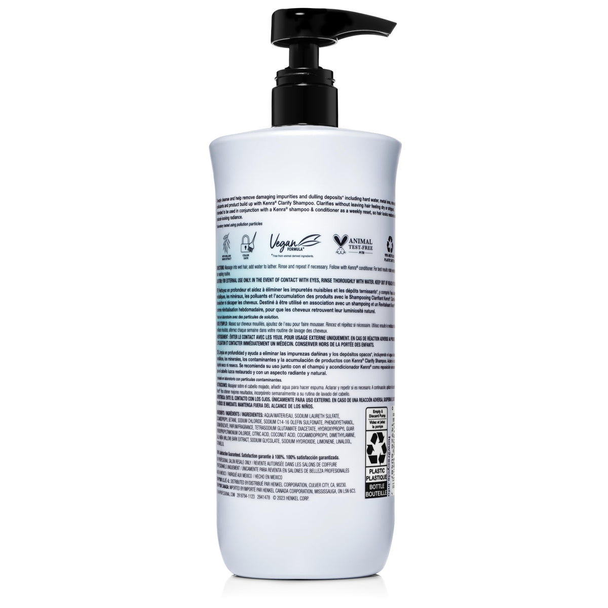 Kenra Shampoo Clarifiant 33,8 fl. oz. vue de dos