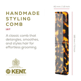 KENT peigne en acétate de cellulose avec dents arrondies