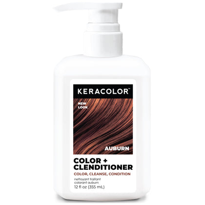 KERACOLOR Color + Clenditioner 12 Fl Oz Auburn vue de face