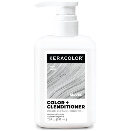 KERACOLOR Color + Clenditioner argent 12 fl oz vue de face