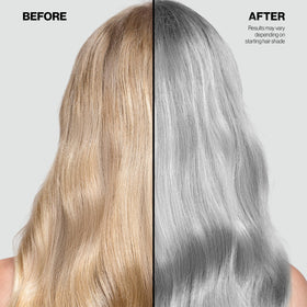 KERACOLOR Color + Clenditioner argent en utilisation