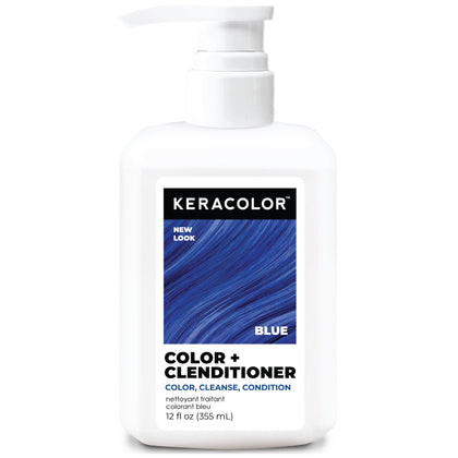 KERACOLOR Color + Clenditioner bleu 12 Fl Oz vue avant