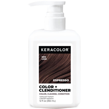 KERACOLOR Color + Clenditioner Café Expresso 12 Fl Oz vue de face