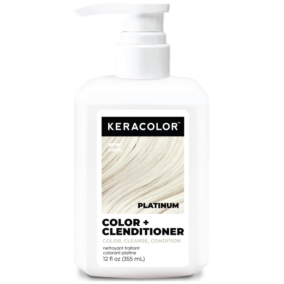KERACOLOR Color + Clenditioner Platinum 355ml vue avant