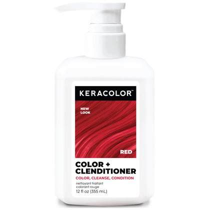 KERACOLOR Color + Clenditioner Rouge 12 Fl Oz vue de face