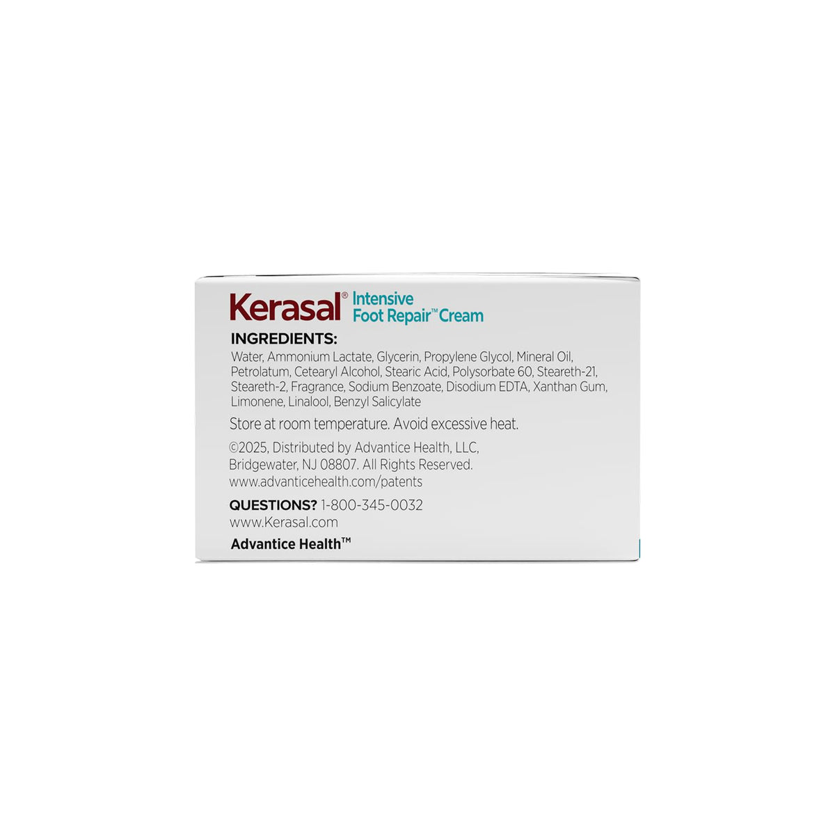 Kerasal Crème avec mains appliquant sur les pieds