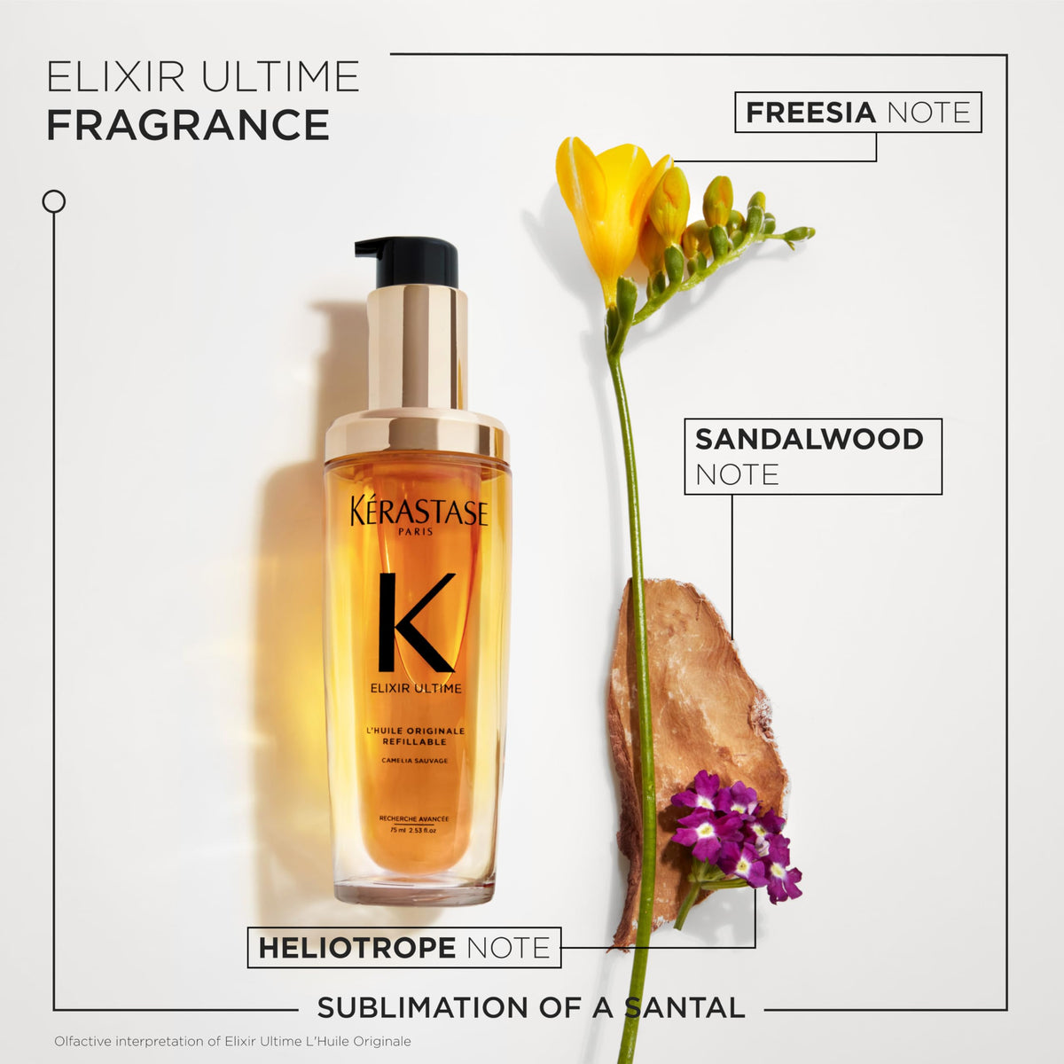 KÉRASTASE Elixir Ultime huile capillaire sur fond blanc
