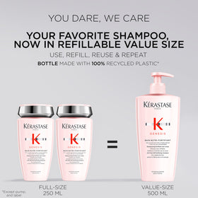 KÉRASTASE Shampooing Nutri-Fortifiant 560g côté gauche