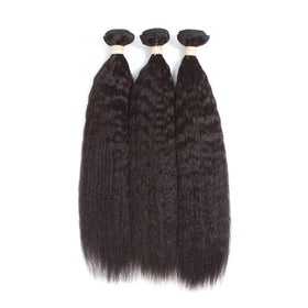 Kerriana Kinky Straight bundle de cheveux humains 20 pouces