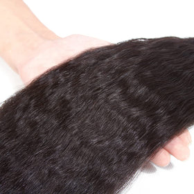 Kerriana Kinky Straight cheveux humains texture douce