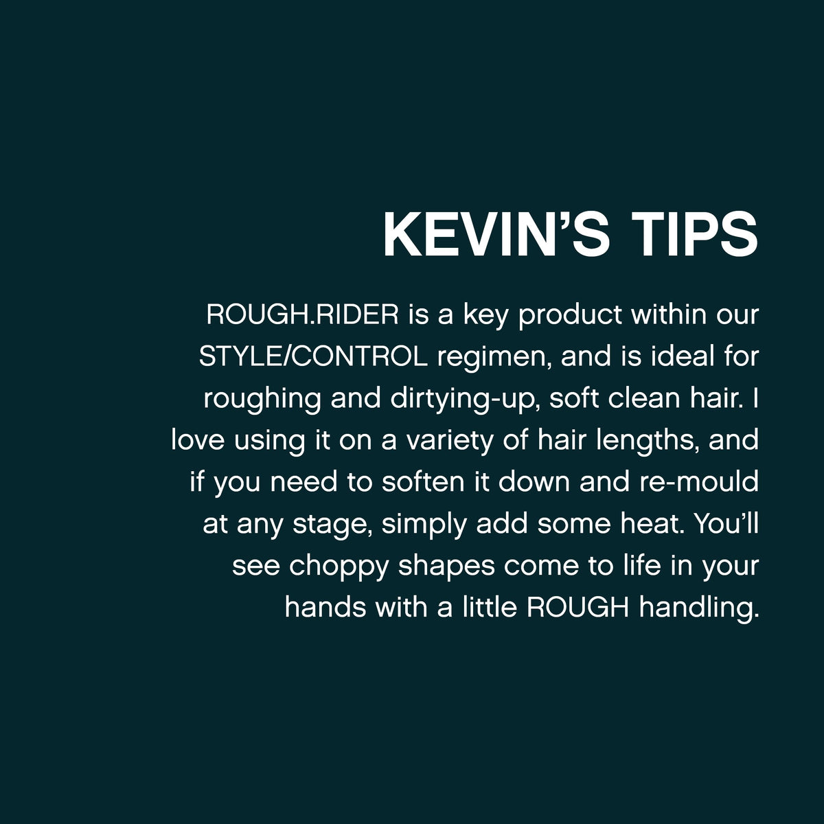 KEVIN.MURPHY ROUGH.RIDER pâte coiffante 30 g ingrédients