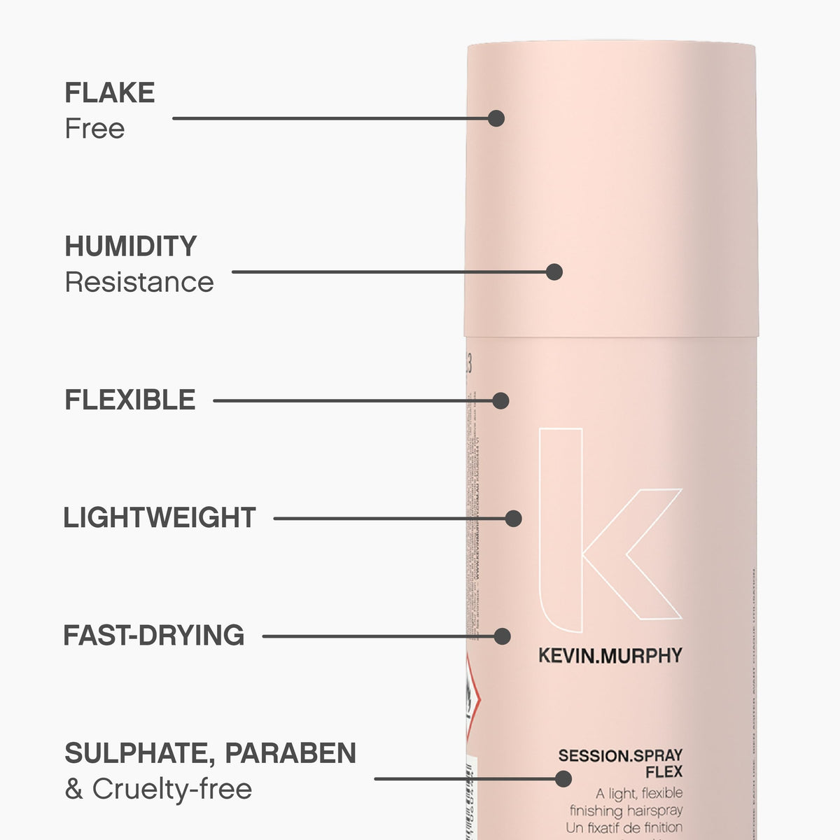 KEVIN.MURPHY SESSION.SPRAY FLEX 337 mL - Packaging