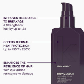 KEVIN.MURPHY Young Again huile traitement cheveux 132g détail de la pompe