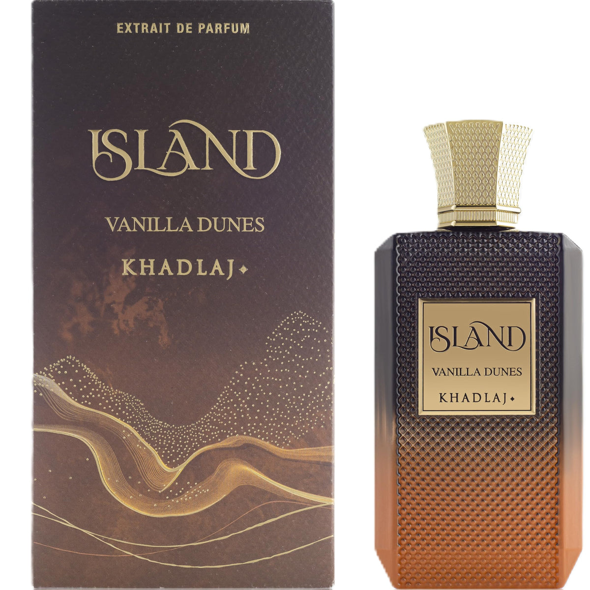 Khadlaj Island Vanilla Dunes Extrait de Parfum bouteille avec capuchon