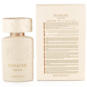 Khadlaj Panache Angel Dust 100ml en ambiance luxueuse sur une table