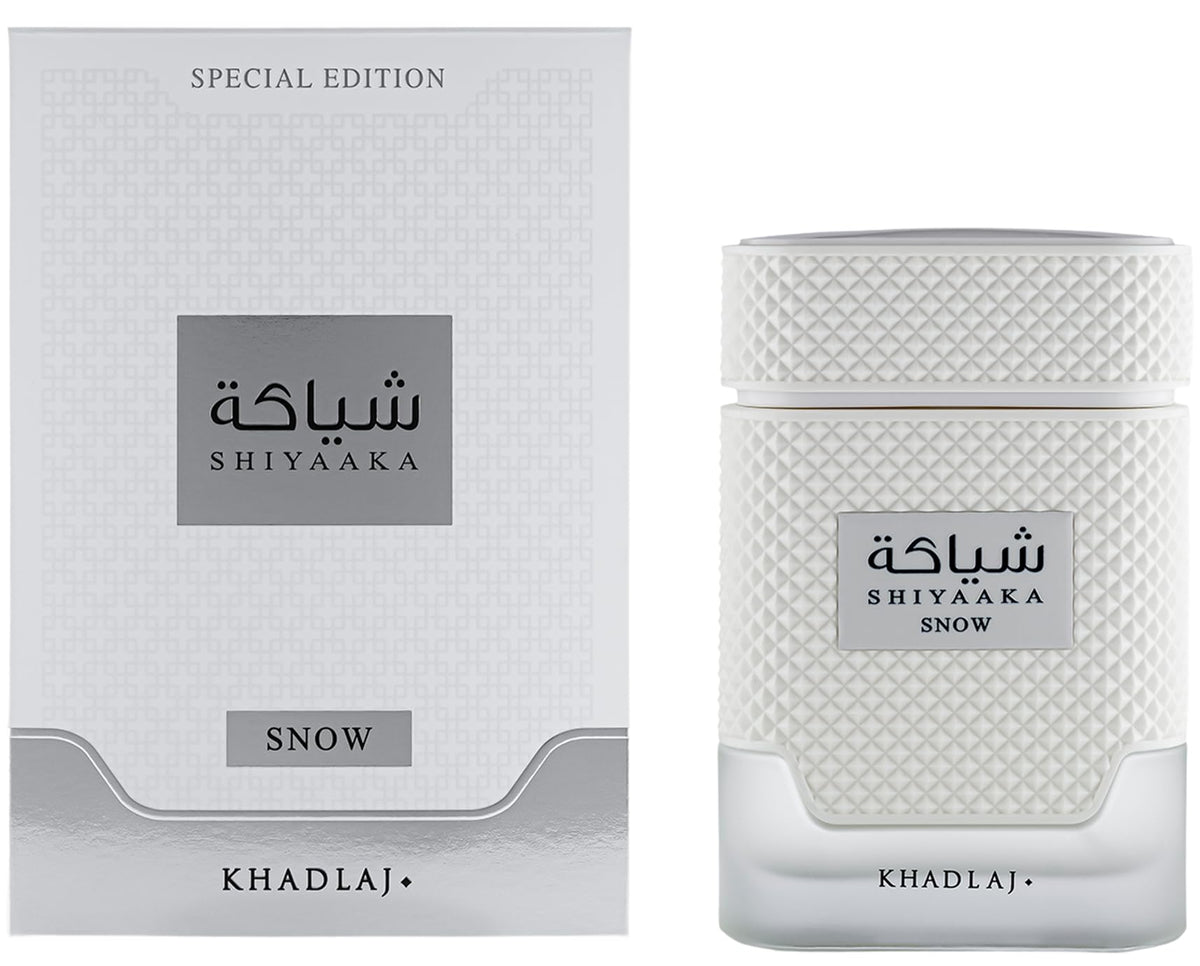 Khadlaj Shiyaaka Snow bouteille de parfum côté