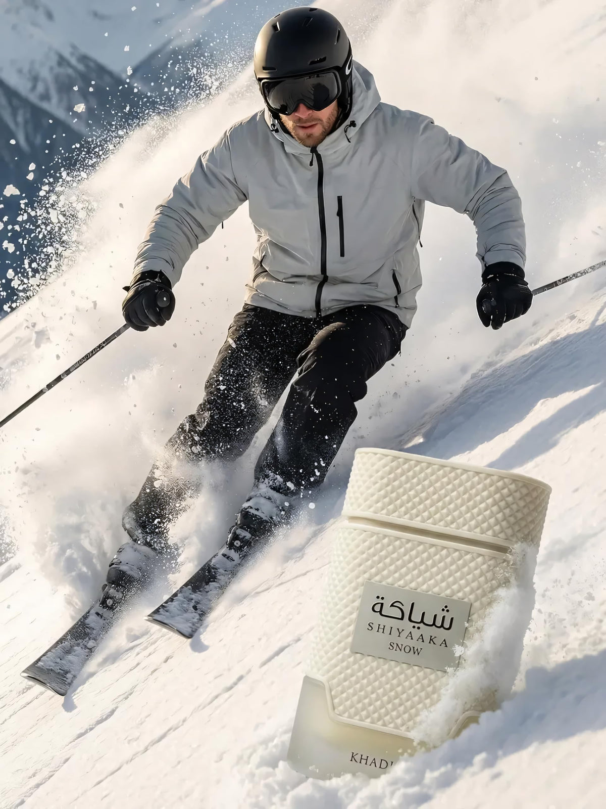 Khadlaj Shiyaaka Snow détails de la bouteille